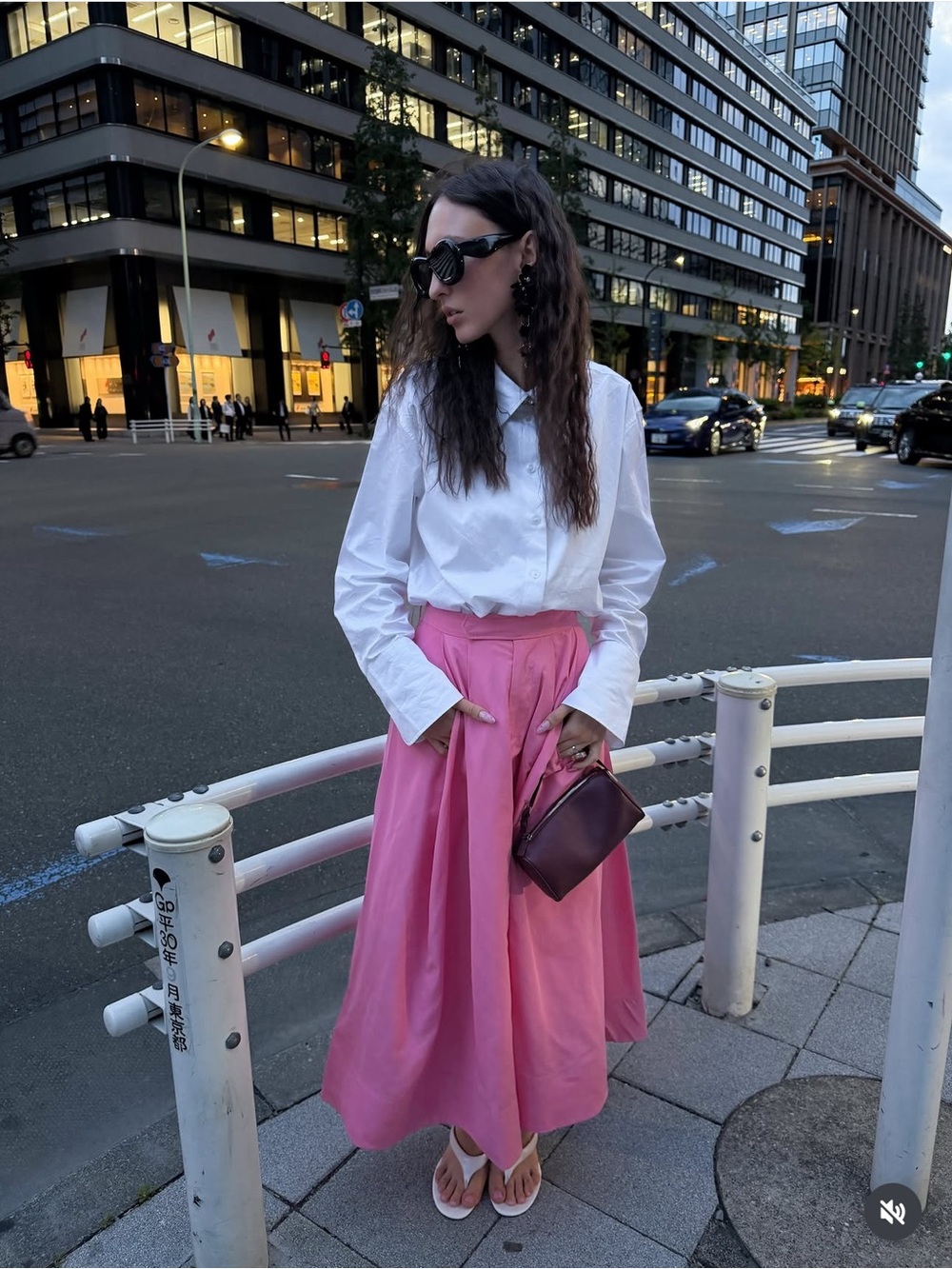 NWT Zara Pink A-Line Midi Skirt Size Xs